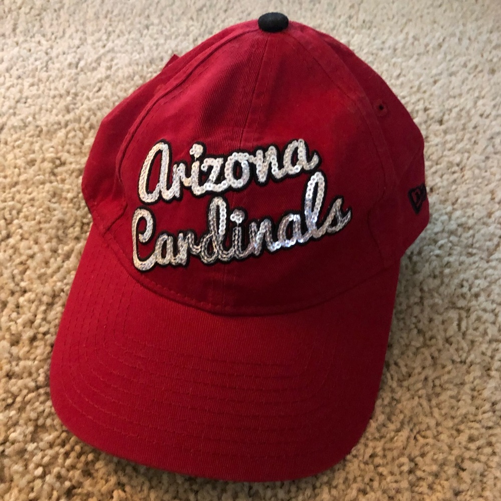 New Era Arizona Cardinals Red Baseball Cap with White Script
